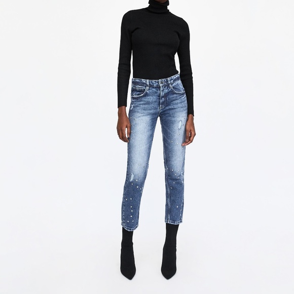 Zara Denim - Zara denim NWT jeans with stars in size 36(4)